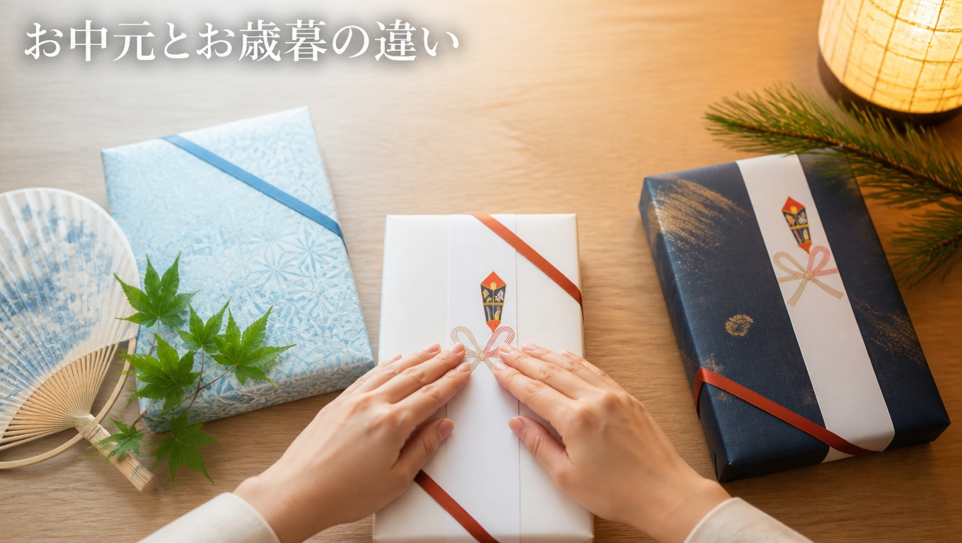 お中元とお歳暮の違いとは?意味・時期・マナーをやさしく解説